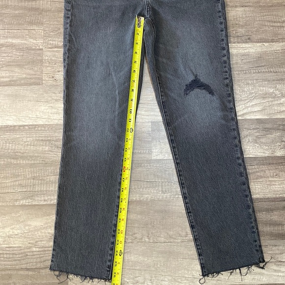 Madewell The Perfect Vintage Jean in Cosner Wash: Knee-Rip Edition size 25 - Picture 6 of 16